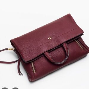 Tory Burch Half-Moon Fold Over Cross-Body Bag